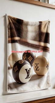 LV Monogram Billiard Flannel Throw 289